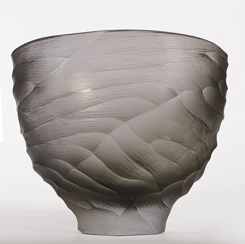 Vaso a Ciotola Grande in Vetro di Murano