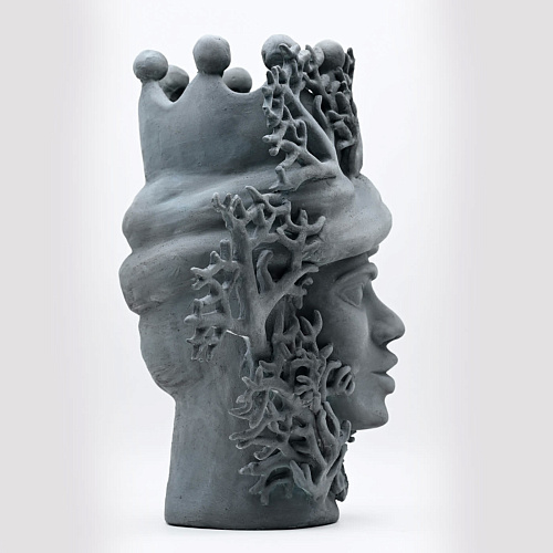 Testa di Moro Corallo Scultura