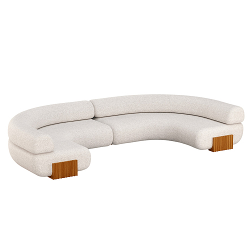 Divano modulare in legno Carmel