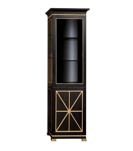 Credenza Alta in Legno Laccato Nero