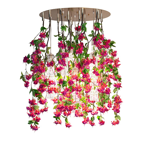 Lampadario Grande Pink Cascade