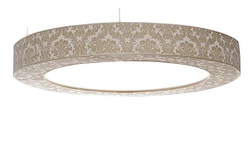 Lampadario Rotondo con Paralume a Sospensione