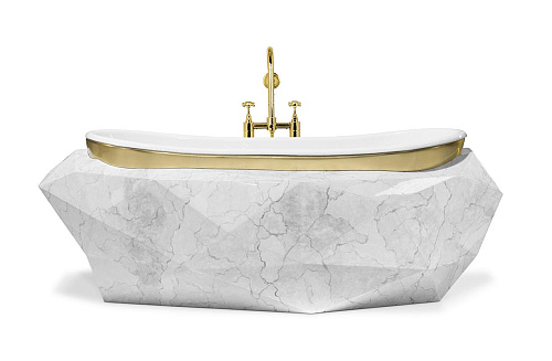 Vasca Da Bagno Gemstone Faux Marble