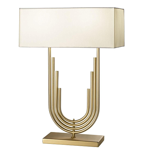 Lampada da Tavolo Neoclassica con Finitura in Oro Antico