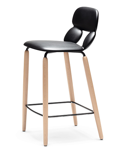 Sgabello da Bar Nube W SG-65 Nero