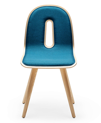 Sedia Gotham Woody S-I Blu