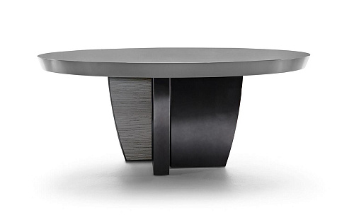 Tavolo Tondo Base Metallo/Legno