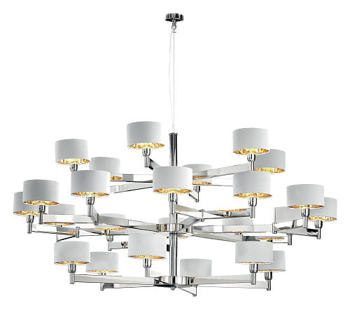 Lampadario Contemporaneo in Nichel Lucido