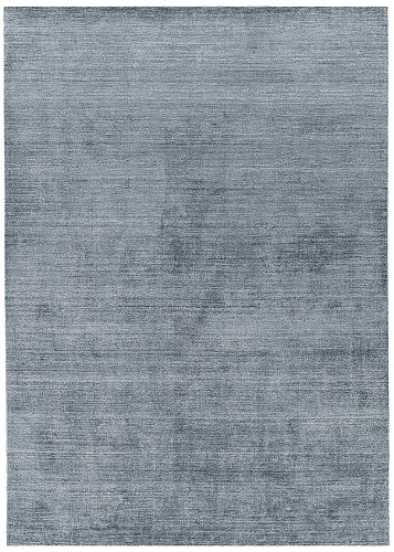 Tappeto Seta Bambù Blu
