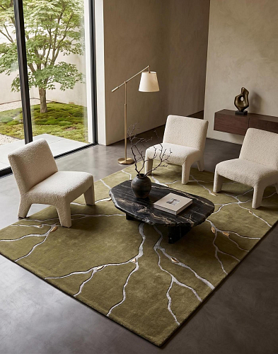 Tappeto Vein Marble Olive