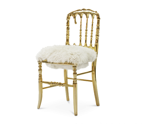 Sedia di Lusso con Pelliccia Empyrean