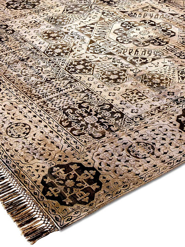 Tappeto Lusso Oro/Malva