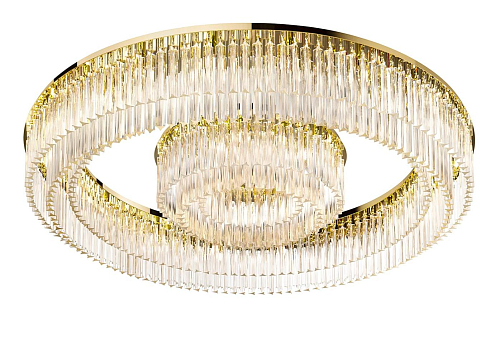 Lampadario Rotondo in Oro Lucido