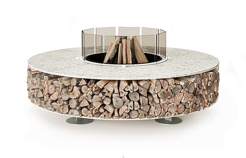 Braciere Zero in Ceramica Bianco