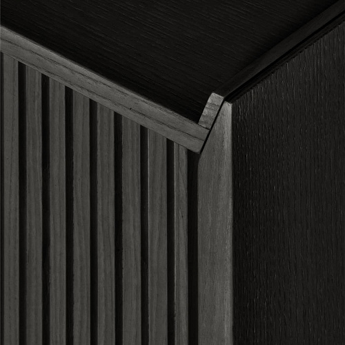 Credenza Bassa 2 Ante Nera Sipario