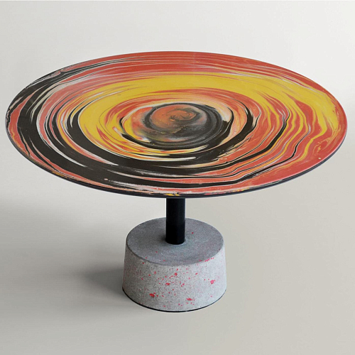 Tavolino da caffè rotondo Astraliti