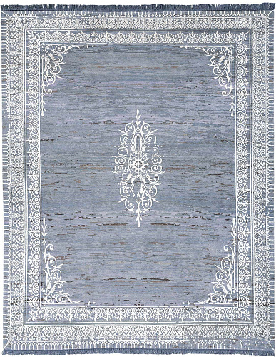 Tappeto Ravenna Radi Little Rocked Blu Bianco