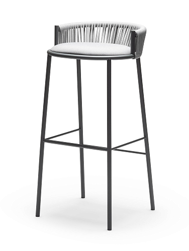 Sgabello da Bar da Esterno Millie SG-80 Grigio Chiaro