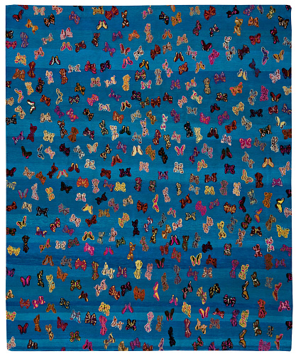 Tappeto Little Butterfly Blu