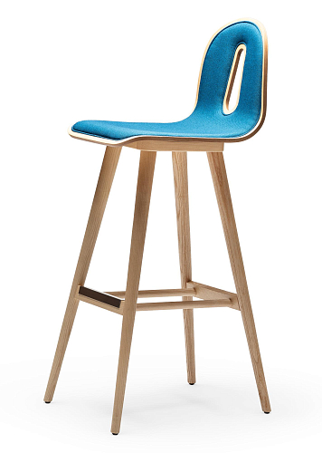 Sgabello da Bar Gotham Woody SG-80-I Blu