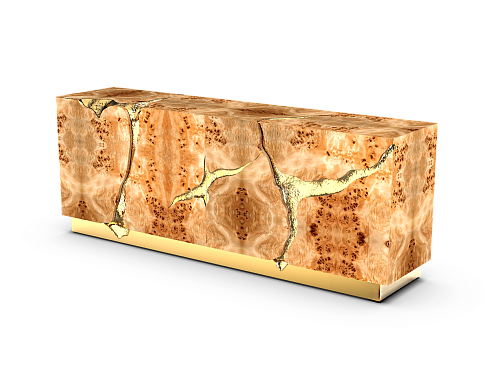 Credenza in Pioppo Fissure