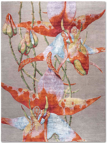 Tappeto Annodato Orchidea