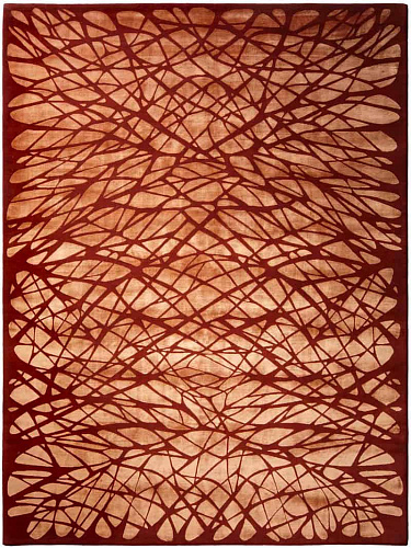 Tappeto Annodato Dresden Arancio
