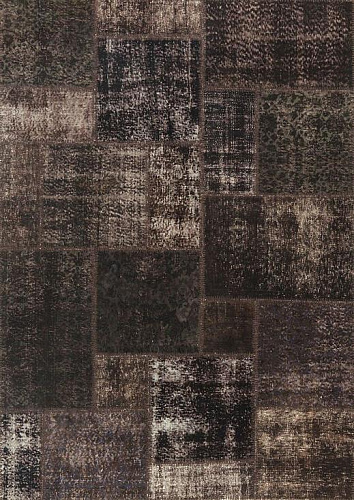 Tappeto Patchwork Marrone Scuro