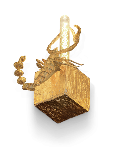 Lampada da Parete Piccola Geode Filigree Scorpion