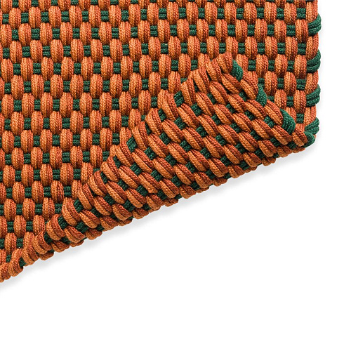 Tappeto Lace Tricolore Terra/Ruggine/Verde Per Esterni