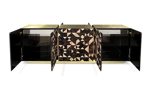 Credenza in Noce Mosaic