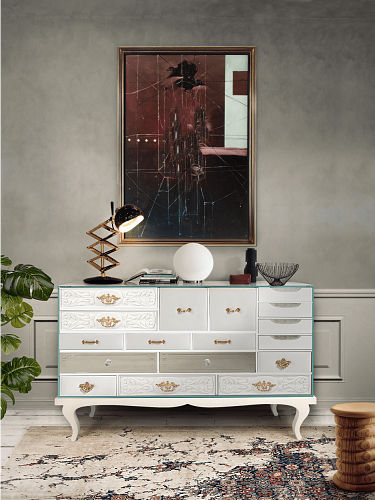 Credenza di Lusso Bianca Urban