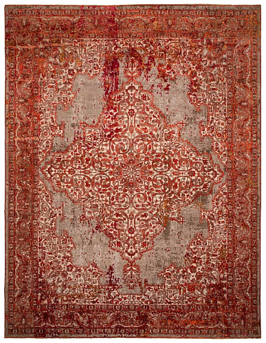 Tappeto Tabriz Artwork 8 Rosso