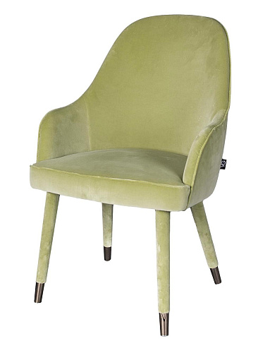 Sedia Paulette Verde con Braccioli