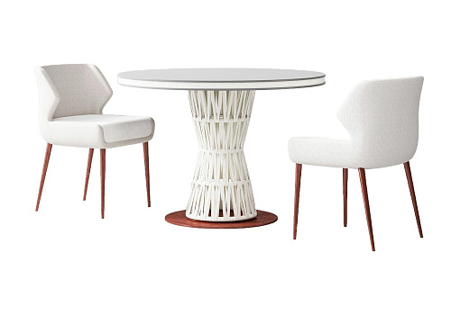 Set Da Pranzo Interno / Esterno Bianco