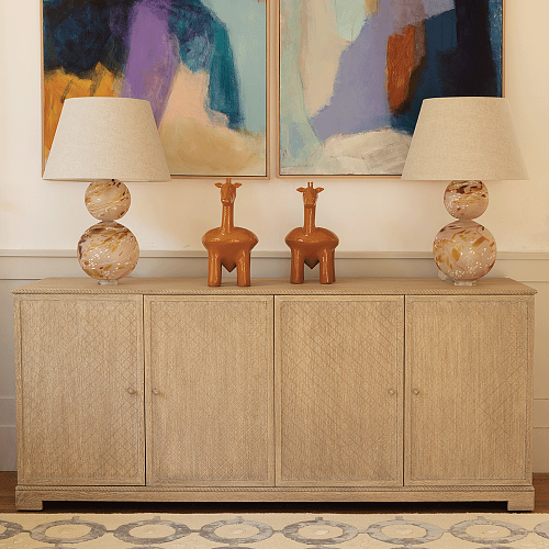 Credenza York Venetian White Oak
