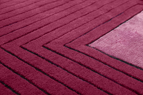 Tappeto Rosso Cornice