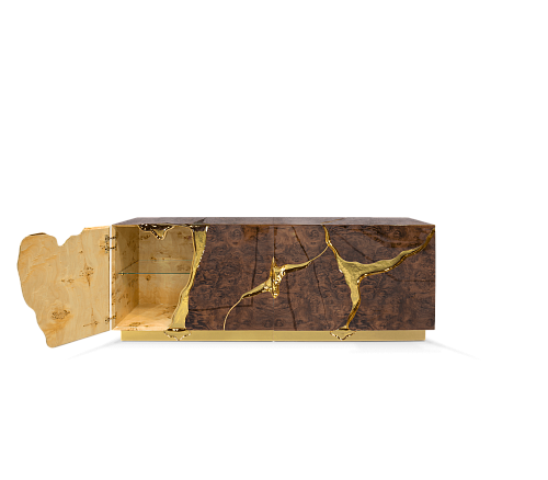 Credenza in Noce Fissure