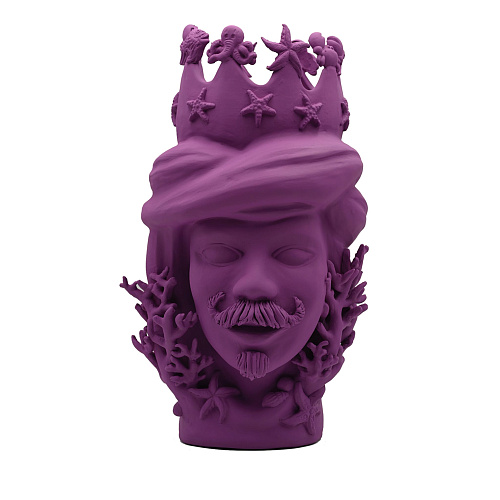 Testa di Moro Viola Scultura