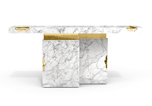 Consolle in Marmo Carrara Dominion