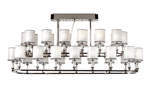 Lampadario a 32 Luci in Nichel Nero