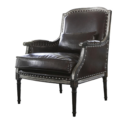 Poltrona in Pelle Nera