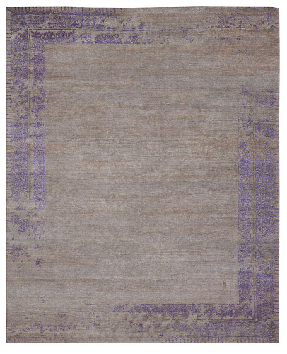 Tappeto Ferrara Speciale Bordo Grigio Viola