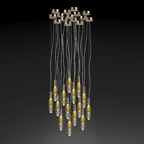Pendente Murano con Gocce a 15 Luci