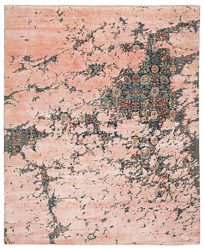Tappeto Tabriz Canal Blu Navy E135 Seta