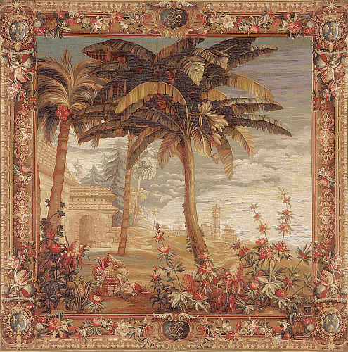 Arazzo Il Raccolto di Ananas - Paesaggio Esotico