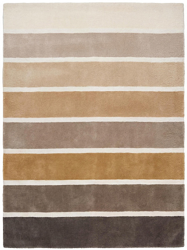 Tappeto Layered Stripes Brown