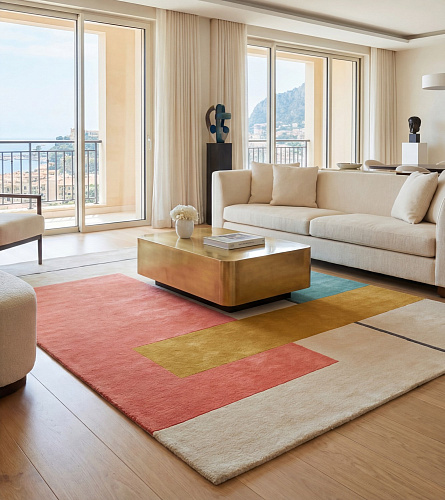 Tappeto Framed Blocks Coral