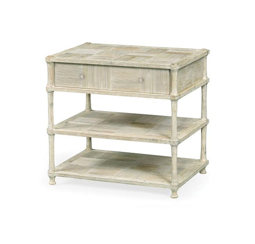 Tavolino laterale con cassetto Bywater Washed Acacia