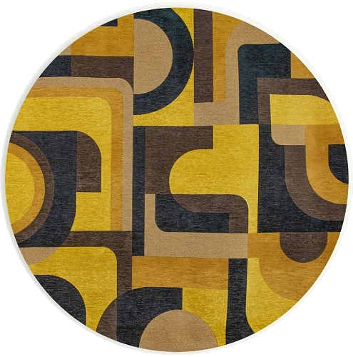 Tappeto Rotondo Yellow Meyer 9210